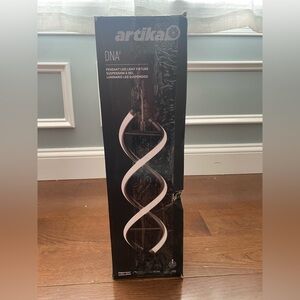 New Artika Swirl Matte Black LED Mini Pendant Light